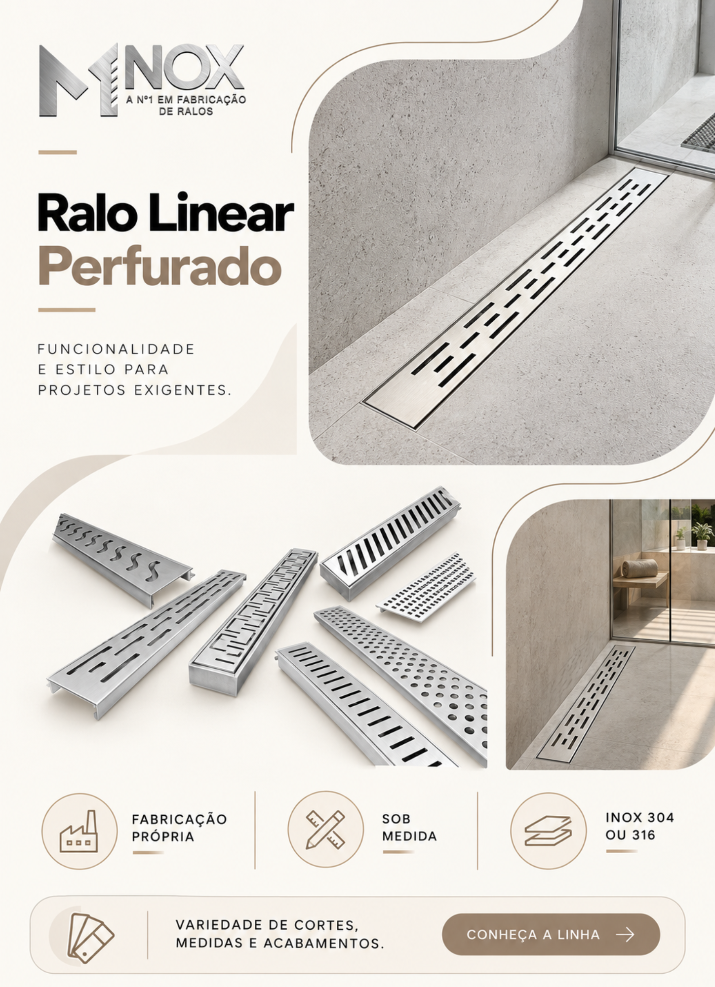 Linear perfurado