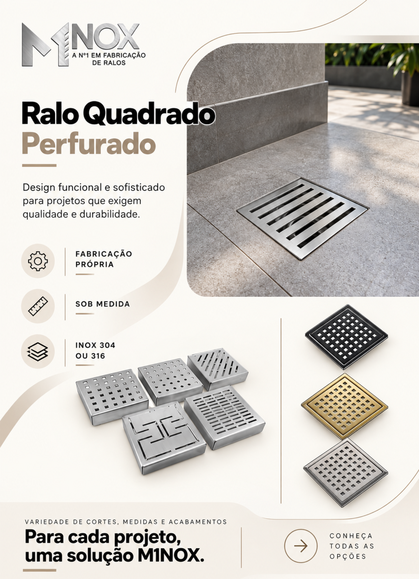Quadrado perfurado
