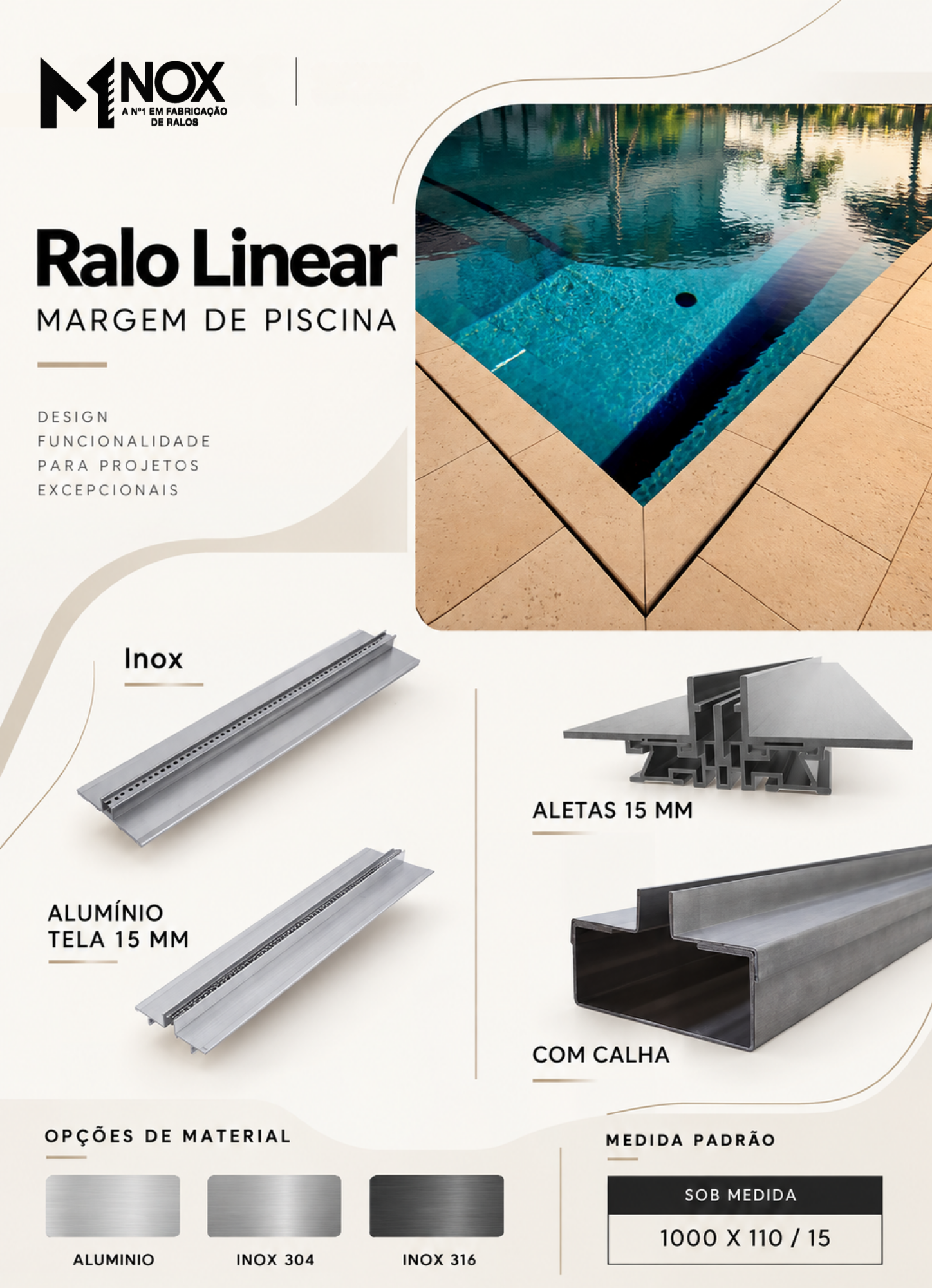 Ralo Margem de Piscina